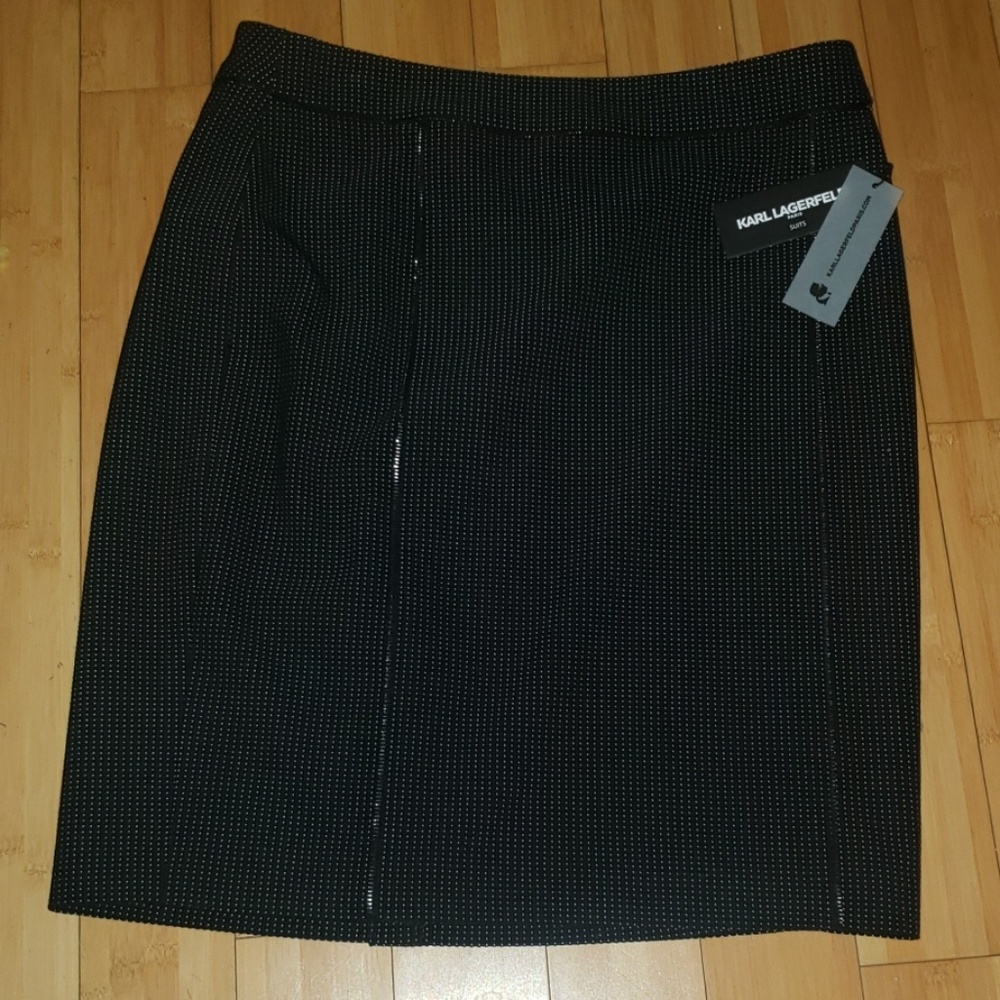 Karl Lagerfeld Paris Dotted Jacquard Skirt